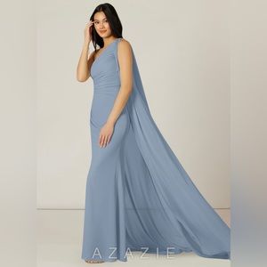 Dusty Blue Long Dress - For 5’9-5’10 Tall Women. Size 4. Wore only once!